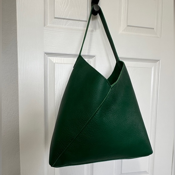 Portland Leather Green Bacalar Naomi Almost Perfect Oversized Leather Bag - Picture 9 of 16